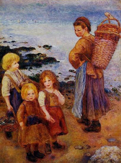 Pierre-Auguste Renoir Les pecheuses de moules a Berneval china oil painting image